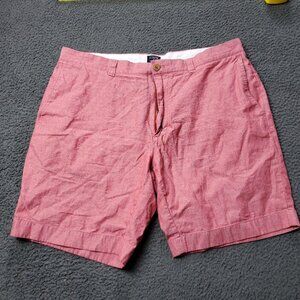 J. Crew Gramercy Cotton Shorts Pink Mens Size 36 x9